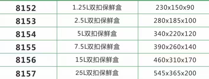 GL-8157雙扣保鮮盒